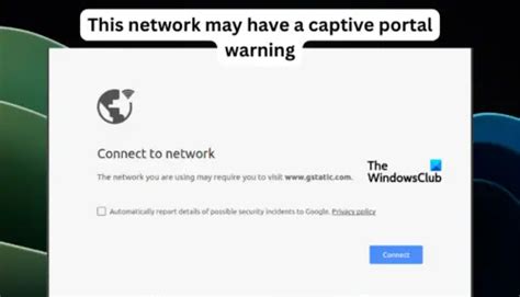 captive portal nokia|captive portal warning on chromebook.
